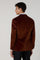 Cinnamon Plain Velvet Tuxedo Jacket