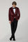 Giacca Tuxedo in velluto mogano
