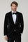 Black Plain Velvet Tuxedo Jacket