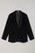 Black Plain Velvet Tuxedo Jacket