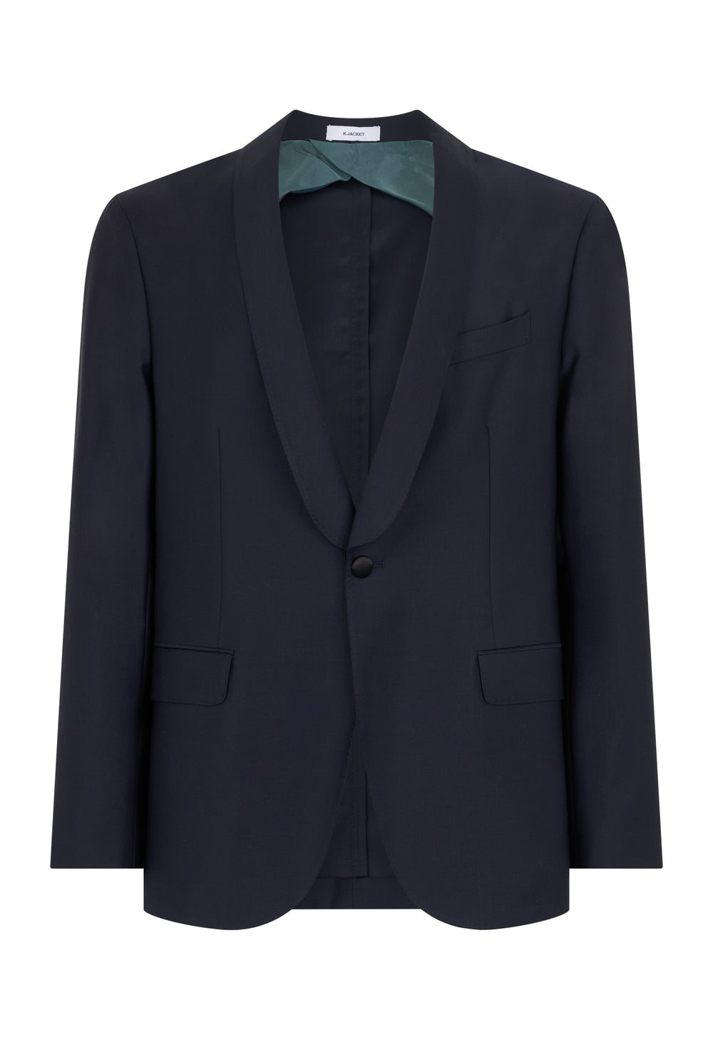 K-Jacket Evening in lana satin blu