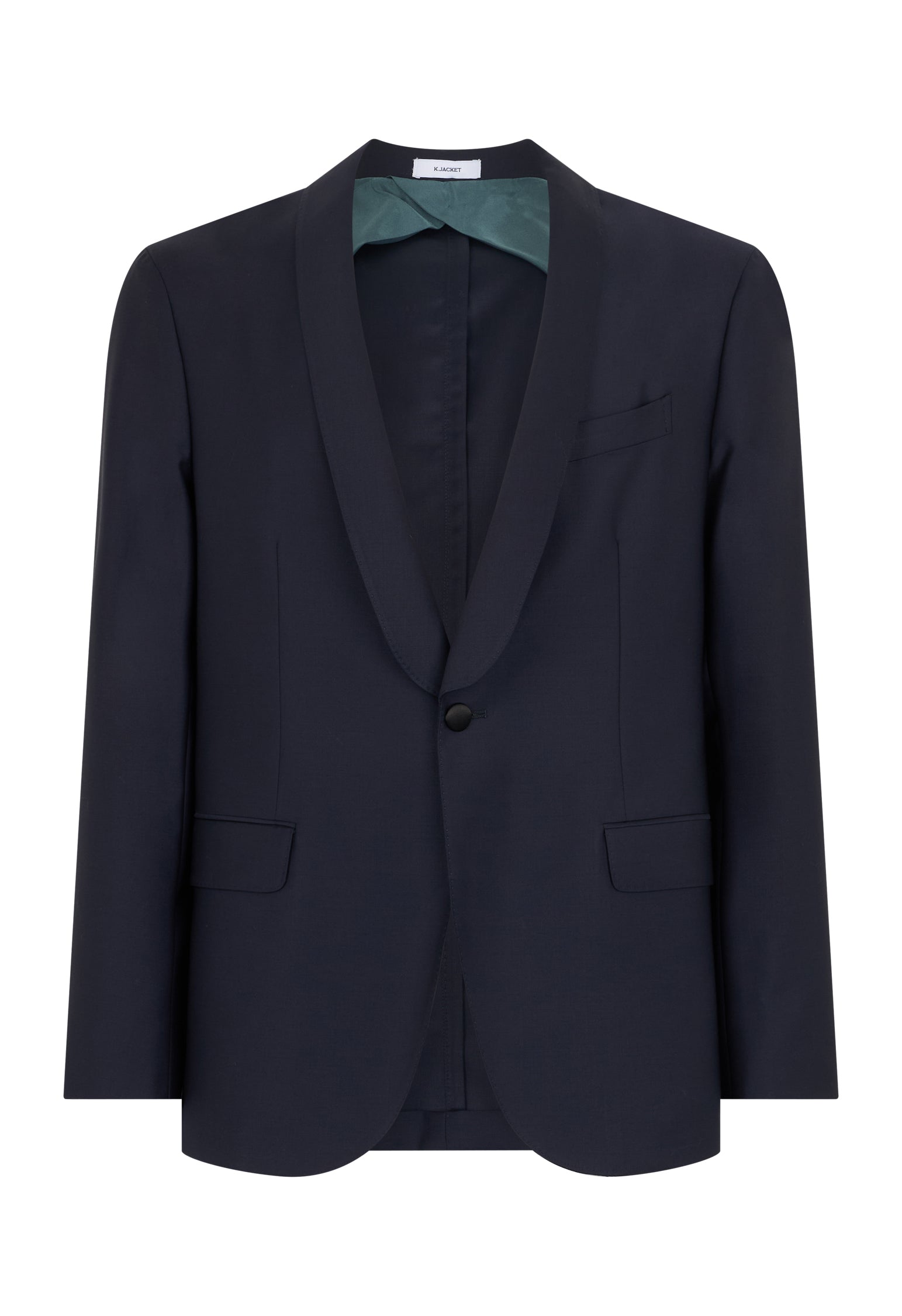 K-Jacket Evening in lana satin blu