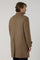 Beige Wool Felt Duster coat