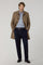 Beige Wool Felt Duster coat