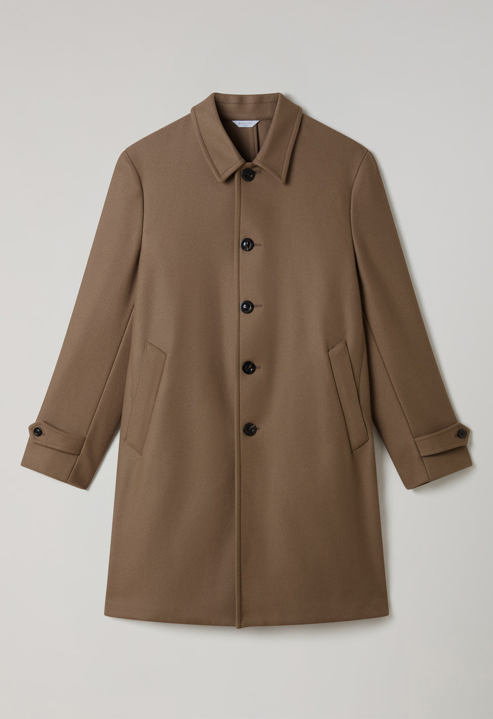 Beige Wool Felt Duster coat