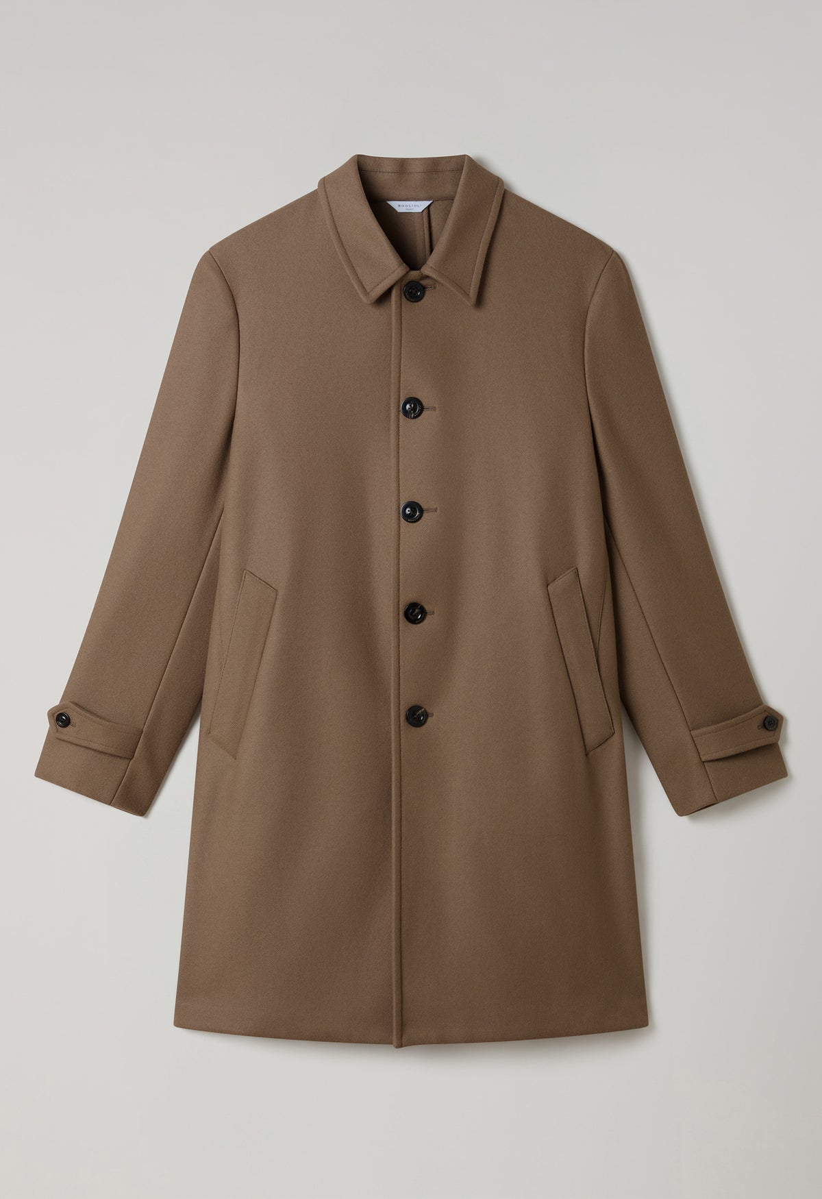 Beige Wool Felt Duster coat