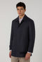 Blue Washed Flannel Padded Cover Jacket