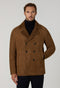 Brown Shearling Peacoat