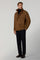 Brown Shearling Peacoat