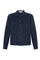 Giacca Biker in cotone tinto in capo blu