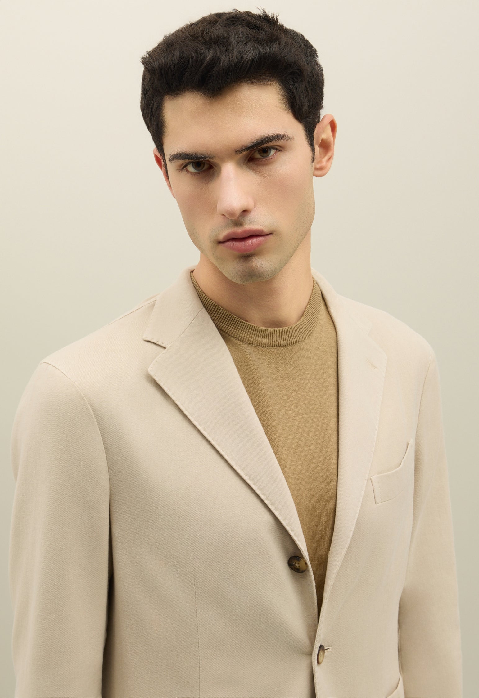Warm White Blended Soft Cotton Dover Jacket