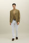 Green Blended Soft Cotton Dover Jacket