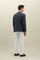 Blue Blended Soft Cotton Dover Jacket