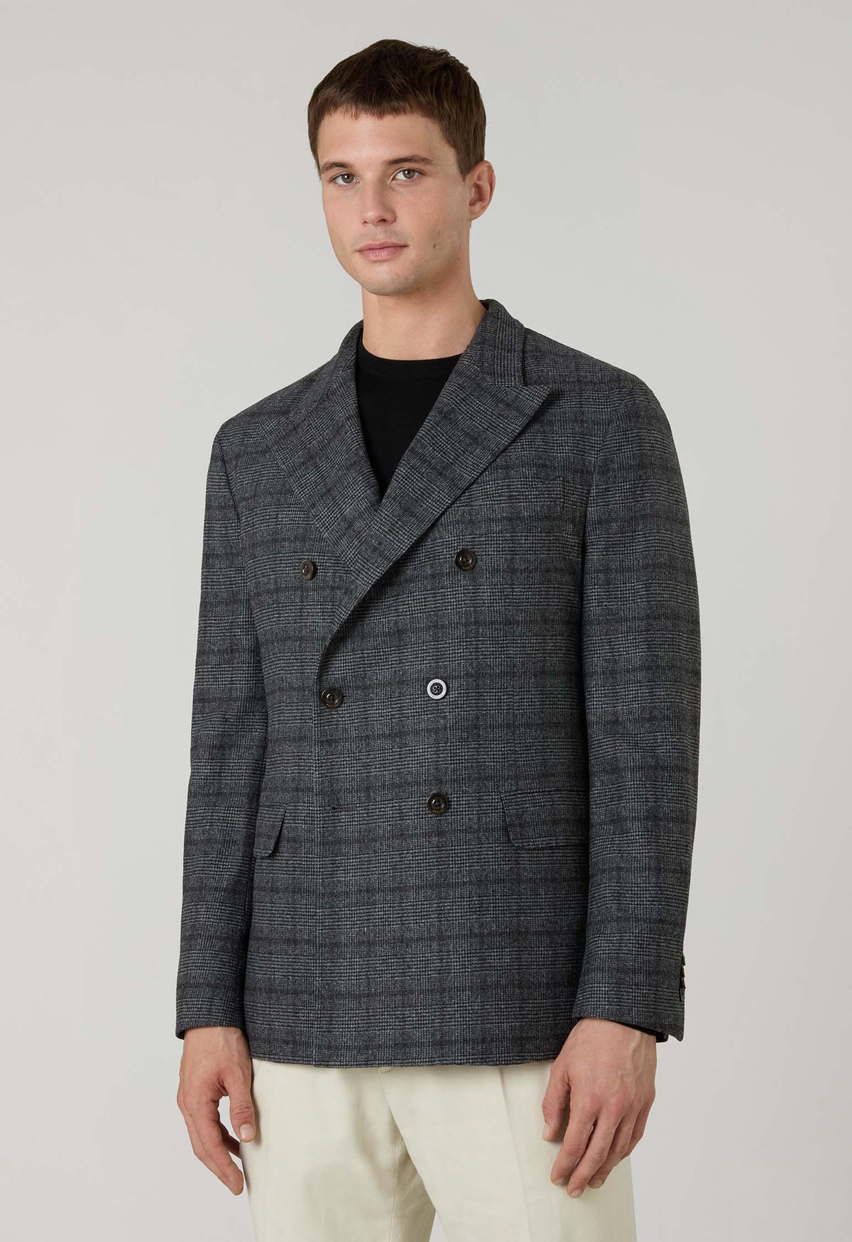 Grey Prince of Wales blend Dover Jacket