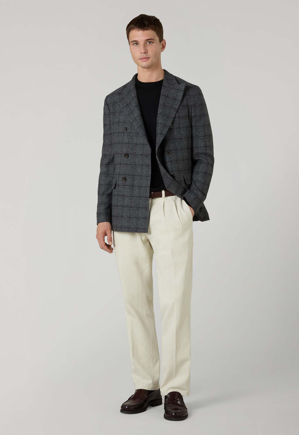 Grey Prince of Wales blend Dover Jacket
