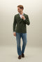 Green Cotton Jersey Double-Breasted Dover Jacket