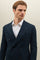 Blue Cotton Jersey Double-Breasted Dover Jacket