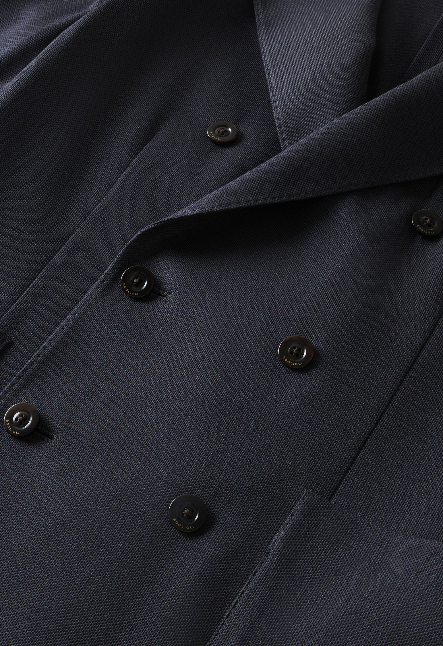Grey Cotton Jersey Double-Breasted Dover Jacket