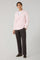 Pastel Pink Garment Dyed Linen Double-Breasted Dover Jacket