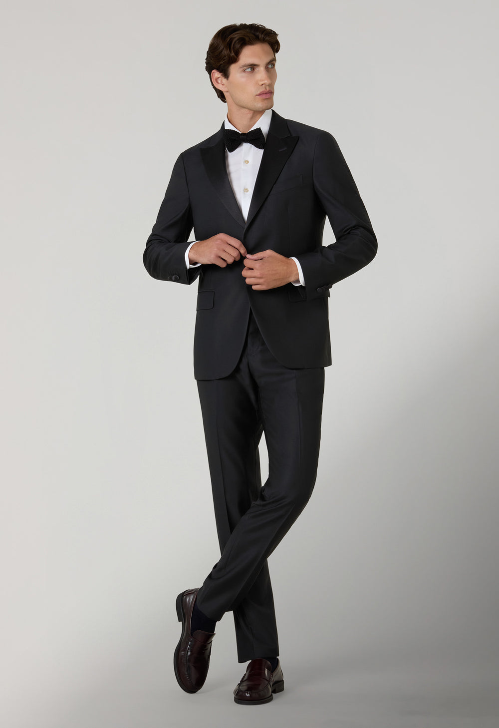 Tuxedo Milano in lana satin nero