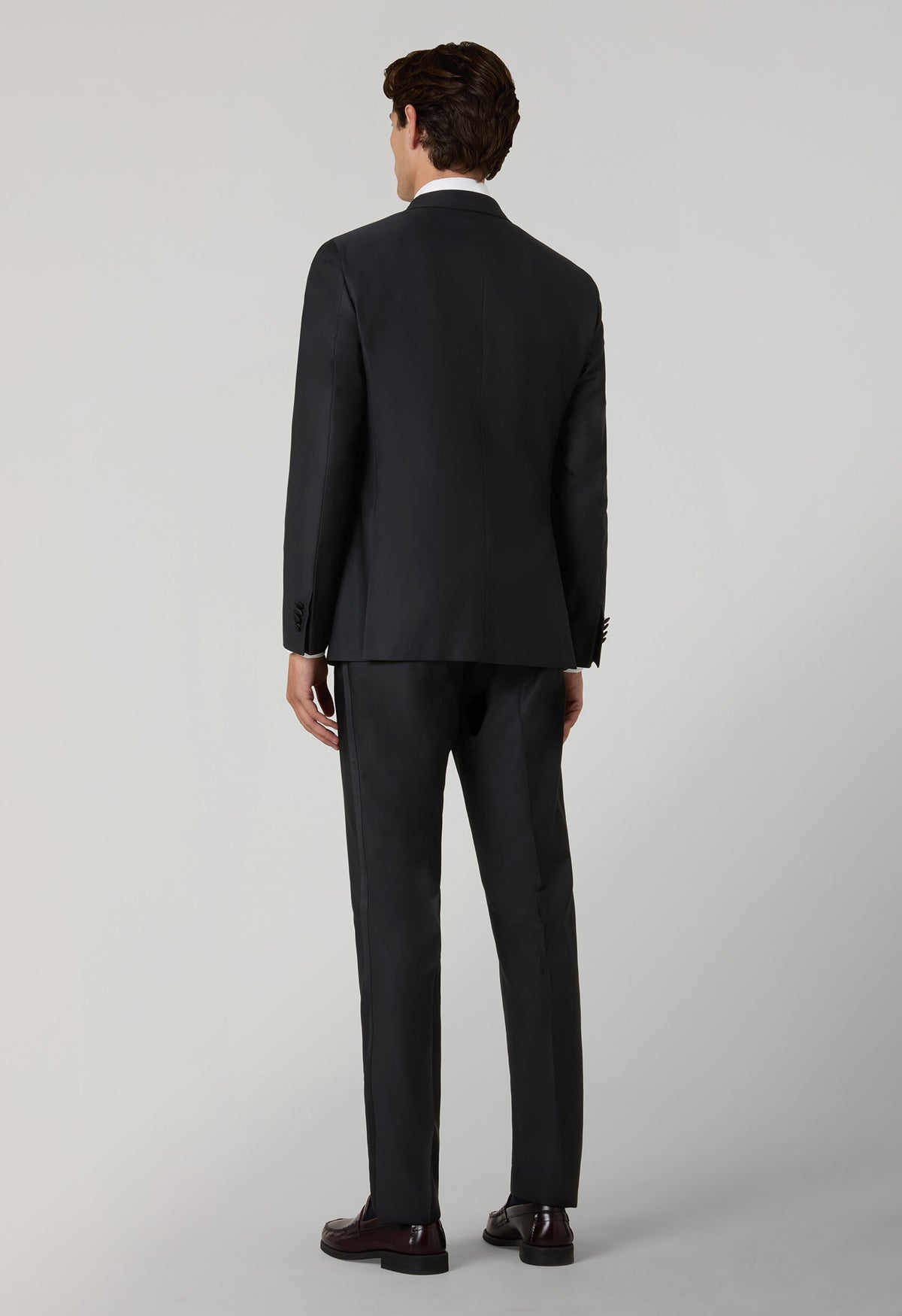 Tuxedo Milano in lana satin nero