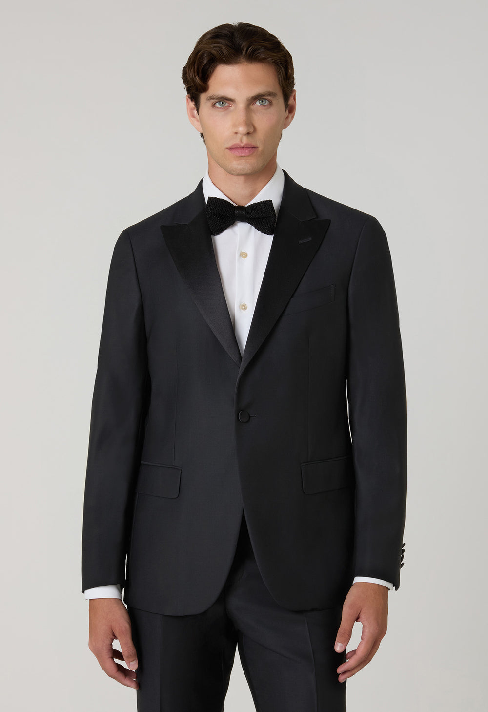 Tuxedo Milano in lana satin nero