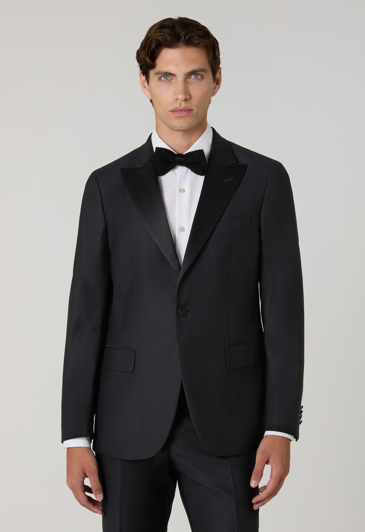 Tuxedo Milano in lana satin nero
