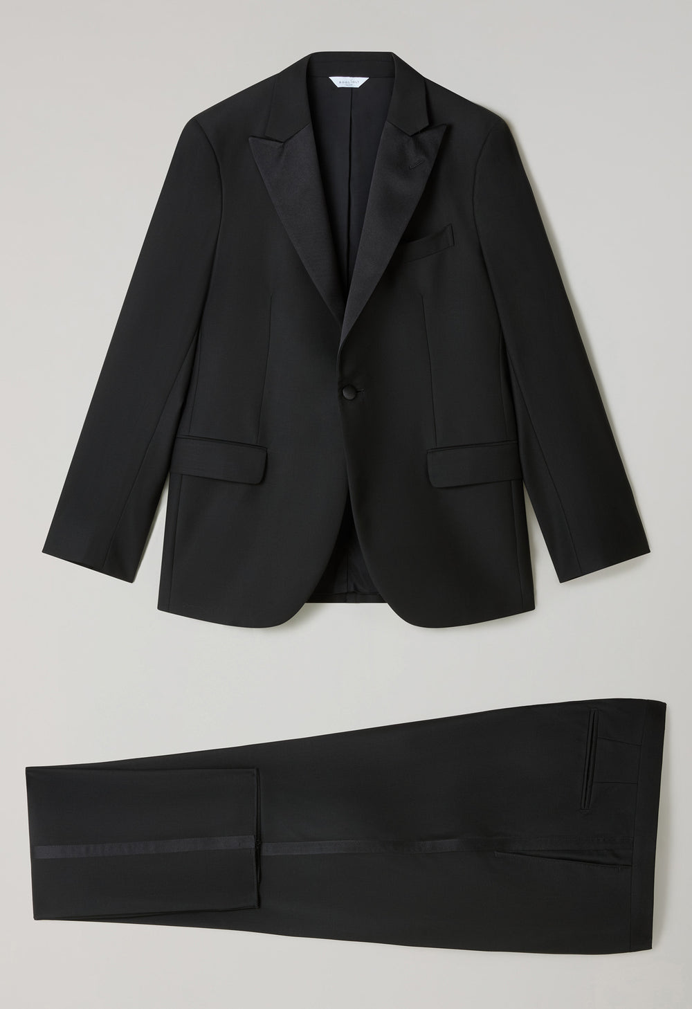 Tuxedo Milano in lana satin nero