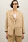 Beige Linen Tencel satin Otta Blazer
