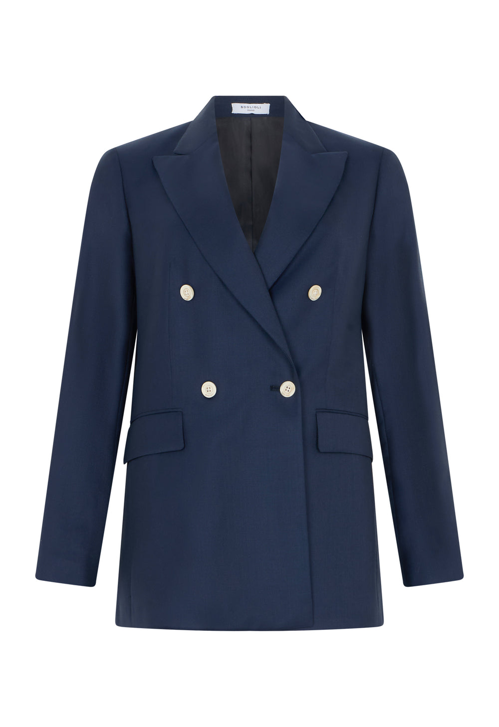 Blauer Blazer Bianca aus Woll-Twill
