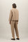 Brown Blended Linen herringbone Margot Blazer