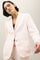 Blazer Brera in linto tinto in capo rosa