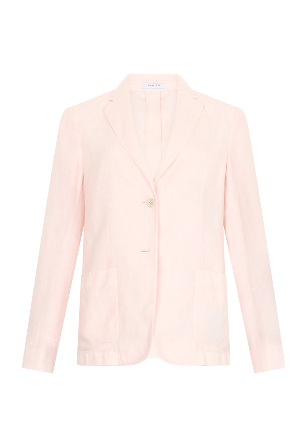 Blazer Brera in linto tinto in capo rosa