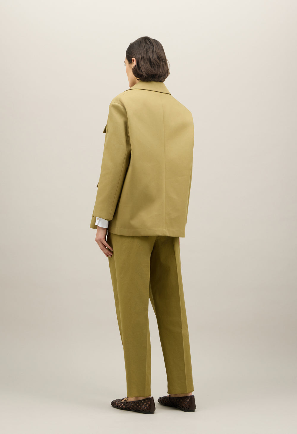 Green Double Cotton drill Sahara Overjacket